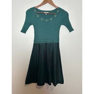 Candies Junior's Women's Small Fit and Flare Short Sleeve Sweater Dress